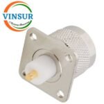 11111B70 -- RF CONNECTOR -- 50OHMS , N MALE , STRAIGHT , PANEL MOUNT , ROUND POST
