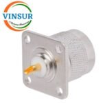 11111BI0 -- RF CONNECTOR - 50OHMS , N MALE , STRAIGHT ,  PANEL MOUNT , SOLDER CUP