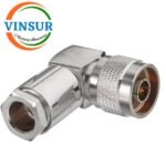 11112027 -- RF CONNECTOR - 50OHMS , N MALE , RIGHT ANGLE ,  CLAMP TYPE , LMR-400 CABLE