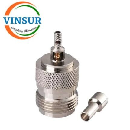 11121012 -- RF CONNECTOR - 50OHMS , N FEMALE , STRAIGHT ,  CRIMP TYPE , RG178 CABLE