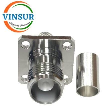 11221416 --  RF CONNECTOR - 50 OHMS , TNC FEMALE , STRAIGHT , 4 HOLE FLANGE , CRIMP TYPE , LMR-240 CABLE