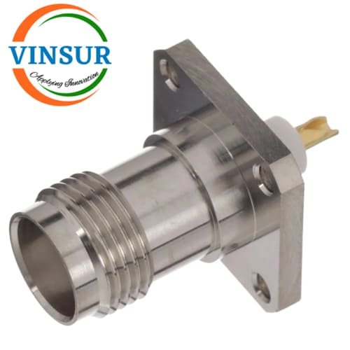 11221480-RF-CONNECTOR-50OHMS-TNC-FEMALE-STRAIGHT-4-HOLE-FLANGE-2MM-EXTENDED-TEFLON.jpg VSW-112214I0 -- RF CONNECTOR - 50OHMS , TNC FEMALE , STRAIGHT , 4 HOLE FLANGE , SOLDER CUP - Image 1