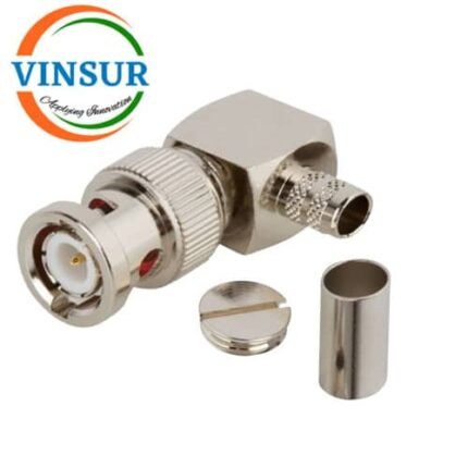 11312016 -- RF CONNECTOR - 50OHMS , BNC MALE , RIGHT ANGLE ,  CRIMP TYPE , LMR-240 CABLE