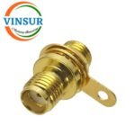 115212P0 -- RF CONNECTOR - 50 OHMS , SMA FEMALE , STRAIGHT , BULK HEAD REAR MOUNT , PCB SOCKET TYPE