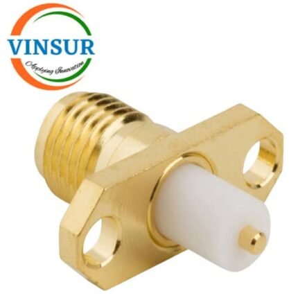 11521390 -- RF CONNECTOR - 50 OHMS , SMA FEMALE , STRAIGHT , 2 HOLE FLANGE , 4MM EXTENDED TEFLON , ROUND POST
