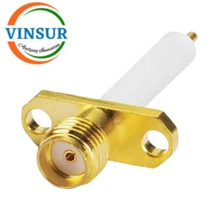 115213B0 -- RF CONNECTOR - 50 OHMS , SMA FEMALE , STRAIGHT , 2 HOLE FLANGE , 14MM EXTENDED TEFLON , ROUND POST