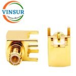 11712040 -- RF CONNECTOR - 50 OHMS , MCX MALE , RIGHT ANGLE , PCB-THROUGH HOLE