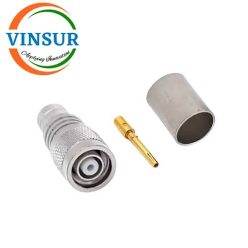 11A11017-44-RF-CONNECTOR-50-OHMS-RP-TNC-MALE-STRAIGHT-CRIMP-TYPE-LMR-400-CABLE.jpg 11A11017-44 -- RF CONNECTOR - 50 OHMS , RP TNC MALE , STRAIGHT , CRIMP TYPE , LMR-400 CABLE - Image 1