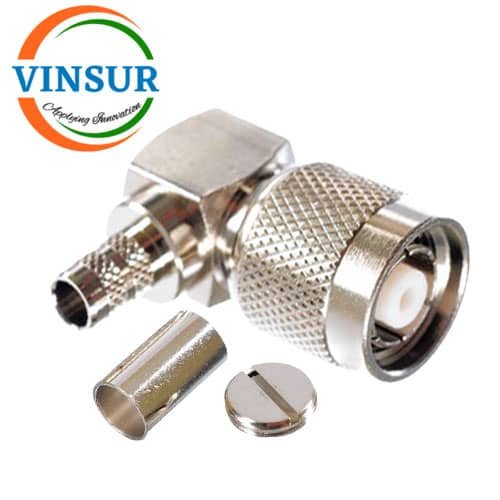 11A12016-RF-CONNECTOR-50-OHMS-RP-TNC-MALE-RIGHT-ANGLE-CRIMP-TYPE-LMR-240-CABLE.jpg 11A12016 -- RF CONNECTOR -- 50 OHMS , RP TNC MALE , RIGHT ANGLE , CRIMP TYPE , LMR-240 CABLE - Image 1