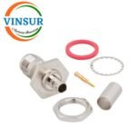 11A21216 -- RF CONNECTOR - 50 OHMS , RP TNC FEMALE , STRAIGHT , BULKHEAD REAR MOUNT , CRIMP TYPE , LMR-240 CABLE