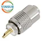 11C11035  -- RF CONNECTOR - 50 OHMS , UHF MALE , STRAIGHT , SOLDER TYPE , RG58, RG142, LMR195 CABLE WITH REDUCER