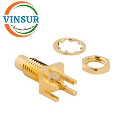 11F21250 -- RF CONNECTOR - 50 OHMS , SMC FEMALE , STRAIGHT , BULK HEAD REAR MOUNT , PCB-EDGE MOUNT