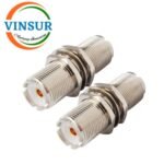 41C21C21 -- RF ADAPTER - 50 OHMS, UHF FEMALE TO UHF FEMALE STRAIGHT BULKHEAD BARREL ADAPTER