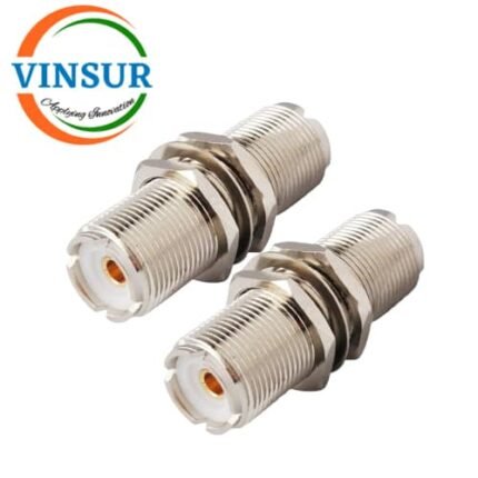 41C21C21 -- RF ADAPTER - 50 OHMS, UHF FEMALE TO UHF FEMALE STRAIGHT BULKHEAD BARREL ADAPTER