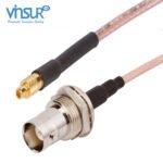BNC Straight Bulkhead Female IP67 (MH4) to MMCX Straight Male RG-316 Cable Assembly
