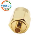 VSW-1151193C-27G -- RF CONNECTOR - 50OHMS , SMA MALE , STRAIGHT , SOLDER TYPE , RG405(0.86) CABLE