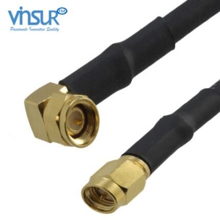 SMA Right Angle Male to SMA Straight Male LMR-240 Cable Assembly