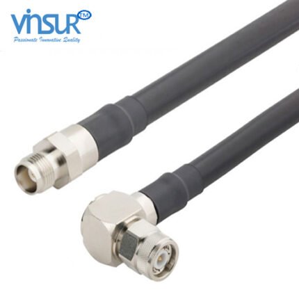 TNC Right Angle Male to TNC Straight Male LMR-400 Cable Assembly