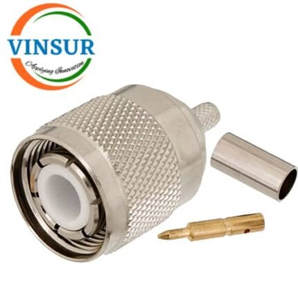 VSW-11E11915-- RF CONNECTOR-50 OHMS,HN-TYPE MALE STRAIGHT CRIMP TYPE FOR RG58,RG142,LMR195 CABLE