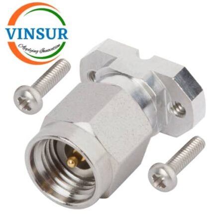 VSW-11U11340-- RF CONNECTOR - 50OHMS , 2.92MM MALE , STRAIGHT, 2-HOLE FLANGE SCREW TYPE CONNECTOR