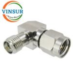 VSW-2.92-MS-SMA-FR-AD -- RF ADAPTER - 50 OHMS, 2.92mm MALE STRAIGHT TO SMA FEMALE RIGHT ANGLE ADAPTER