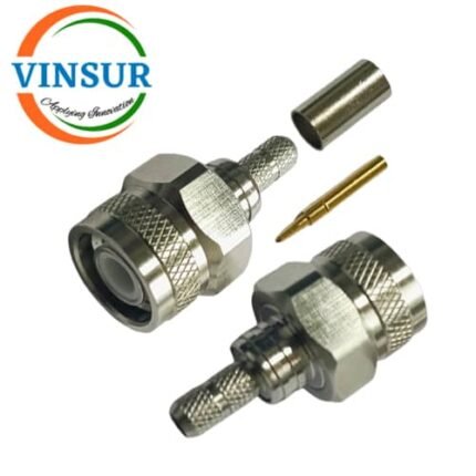 VSW250008-CN -- RF CONNECTOR - 50 OHMS , TNC MALE , STRAIGHT , CRIMP TYPE , RG58, RG142, LMR195 CABLE